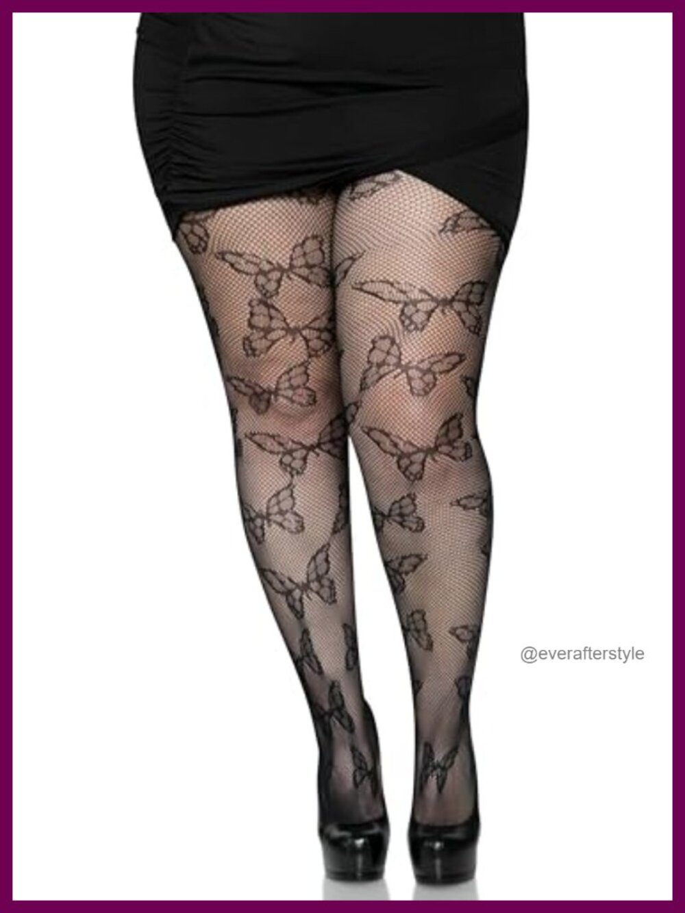 Leg Avenue Patterned Fishnet Tights with Designs